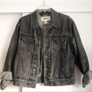 Eddie Bauer Slightly Oversized Dark Denim Jacket